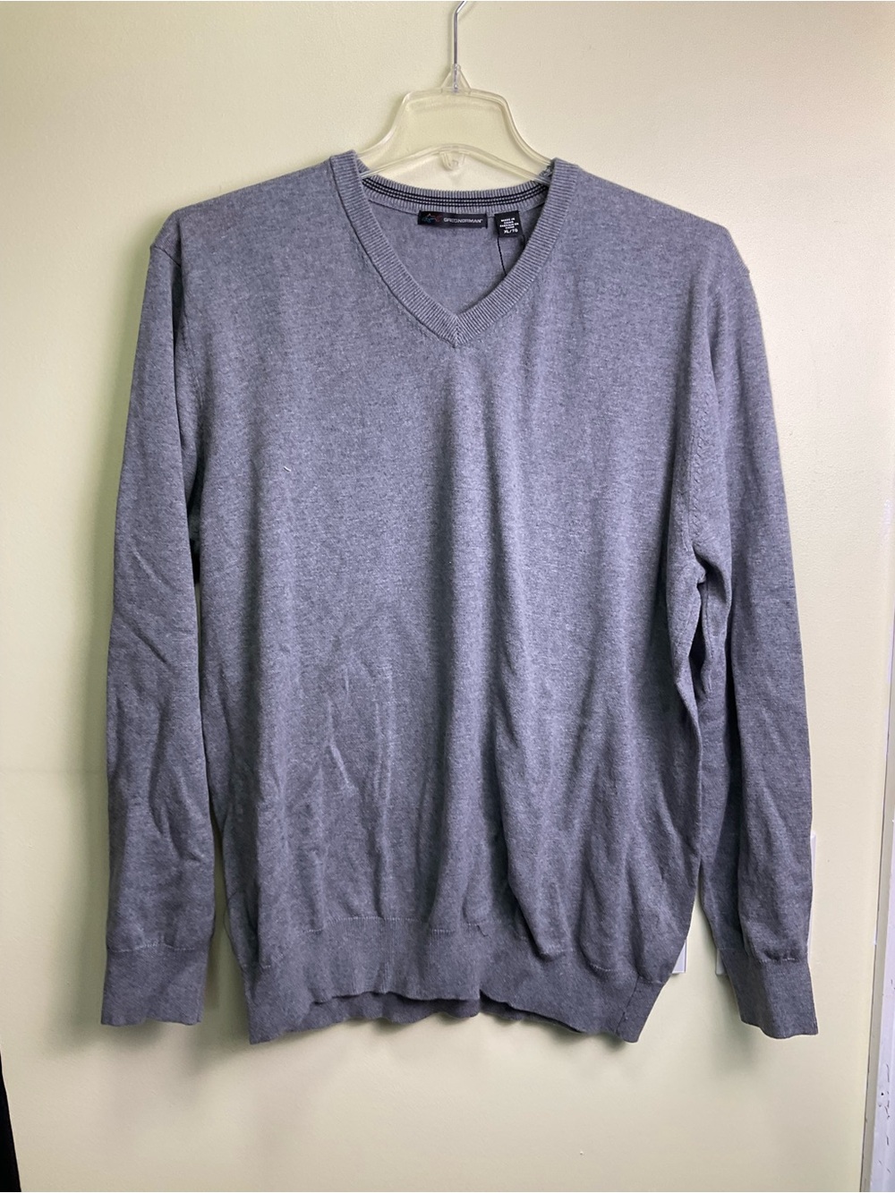 Greg Norman Collection Men's Gray V-Neck Sweater